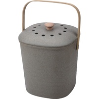 Bac à poussière en Fiber de bambou, Design Unique Offre Spéciale, noir, charbon actif écologique, conteneur de déchets pour la maison, bac à composter de cuisine intérieure, blanc