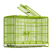 Cage pour chien renforcée et épaissie pour une utilisation intérieure, cage pliable avec plateau de toilette pour chiens de petite, moyenne et grande taille