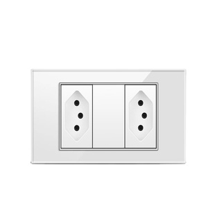 <span class=keywords><strong>Enchufe</strong></span> de pared de <span class=keywords><strong>Brasil</strong></span> con 118 estándar blanco gris Oro Negro panel de vidrio <span class=keywords><strong>enchufe</strong></span> eléctrico tipo 16a <span class=keywords><strong>corriente</strong></span> nominal 3 salidas de CA - Product Image 6