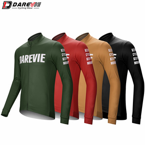 DAREVIE, <span class=keywords><strong>ropa</strong></span> de Ciclismo de Invierno para hombre, Jersey de manga larga para <span class=keywords><strong>montar</strong></span> en <span class=keywords><strong>bicicleta</strong></span>, coctelera térmica cálida a cuadros, <span class=keywords><strong>ropa</strong></span> de <span class=keywords><strong>bicicleta</strong></span> de lana - Product Image 1