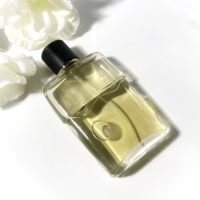 Flacon de parfum de luxe 100 ml, flacon d'huile essentielle rectangulaire unique, atomiseur de parfum, emballage cosmétique, flacon de parfum vide