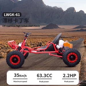 Kart cross tout-terrain à <span class=keywords><strong>essence</strong></span> 63,3 cm³ pour enfants, <span class=keywords><strong>mini</strong></span> véhicule de course pour jeunes, divertissement en plein air et conduite sécurisée à 35 km/h - Product Image 5