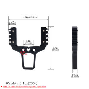 Slingshot <span class=keywords><strong>de</strong></span> <span class=keywords><strong>chasse</strong></span> Piaoyu, accessoire <span class=keywords><strong>de</strong></span> <span class=keywords><strong>chasse</strong></span>, tête <span class=keywords><strong>de</strong></span> slingshot en alliage <span class=keywords><strong>d</strong></span>'aluminium 7075 avec ressort intégré pour la <span class=keywords><strong>chasse</strong></span> en plein air - Product Image 3