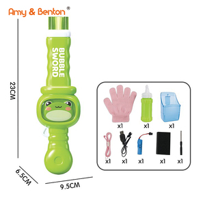 Varitas de Burbujas de Niebla, Rana Mágica de Humo, Máquina de Burbujas Eléctrica Automática, Luces de Colores y Música, <span class=keywords><strong>Juego</strong></span> de Burbujas de Niebla para Fiestas, Verano - Product Image 2