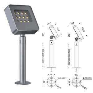 30W <span class=keywords><strong>led</strong></span> iluminación arquitectónica fundición a presión <span class=keywords><strong>LED</strong></span> FA ade jardín paisaje iluminación puntual - Product Image 3