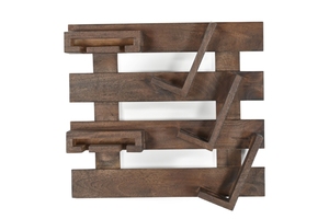 Barra de pared de madera de mango con acabado efecto quemado, la más vendida, material de madera de mango a precio mayorista - Product Image 2