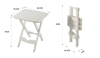 Klappbarer Plastiktisch Rechteckig Langlebig Zeitgenössisches Design Tragbar Anpassbar für Wohnzimmer Schlafzimmer Außenbereich
