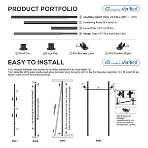 YIJIALE Vente en gros de vêtements, organisateur simple pour chapeaux suspendus noirs, fabrication sur mesure, petit commerce de détail, blanchisserie, vêtements - Product Image 4