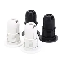 E14 Lamp Holder Edison Screw Lamp Socket Plastic Shell Lamp Base With Ring 250V 2A