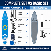 Planche à pagaie gonflable familiale 11 pieds 34 pouces de large, SUP stable pour débutants avec accessoires