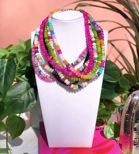 <span class=keywords><strong>Collana</strong></span> di Perline a Rondella in Quarzo Colori Misti Personalizzabile 7-8mm, <span class=keywords><strong>Collana</strong></span> con Gemme Arcobaleno Effetto Disco, Gioielli in Pietra Naturale Liscia, Regalo <span class=keywords><strong>per</strong></span> <span class=keywords><strong>Lei</strong></span> - Product Image 1