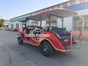 Coche Eléctrico Popular para Turistas, Coche Eléctrico para Pasajeros, Coches Clásicos Vintage Rojos Abiertos en Venta - Product Image 3