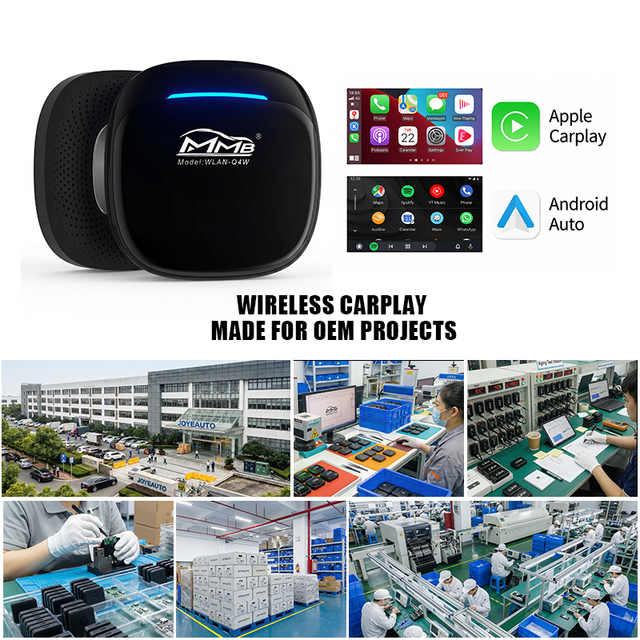 OEM Qualcomm 6225 8GB 128GB Wireless CarPlay Android Auto Box MMB AI Box Android 13 Custom Factory Supplier