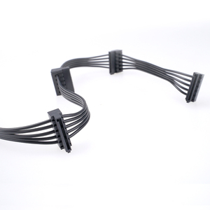 Câble d'<span class=keywords><strong>alimentation</strong></span> modulaire SCONDAR PCIe 6 broches vers SATA 15 broches pour disque dur, adaptateur répartiteur 1 vers 4 pour <span class=keywords><strong>Corsair</strong></span> RM - Product Image 4
