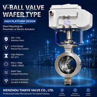 Válvula de Control de Segmento V-Port Serie V, Cuerpo de Acero al Carbono CF8M-316SST A216 Gr WCB