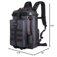 Sac à dos tactique imperméable personnalisé avec logo, avec sangle Moll pour la chasse et la pêche