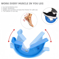 Yoga cheville Wedge réglable pas à pas Stretch pédale mollet civière pied bascule ABS matériel Surface antidérapante salle de sport intégrée