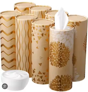 Compre un soporte de pañuelos de coche barato con pañuelos Facila Ajuste perfecto para portavasos de coche Cilindro de pañuelos de coche rellenado - Product Image 1