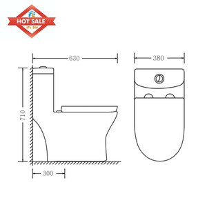 Inodoro <span class=keywords><strong>de</strong></span> Cerámica <span class=keywords><strong>de</strong></span> Una Pieza <span class=keywords><strong>con</strong></span> Sifón en Forma <span class=keywords><strong>de</strong></span> S, Ahorrador <span class=keywords><strong>de</strong></span> <span class=keywords><strong>Agua</strong></span>, Económico, <span class=keywords><strong>de</strong></span> Montaje en el Suelo, <span class=keywords><strong>con</strong></span> Forma Alargada, Venta al Por Mayor - Product Image 3