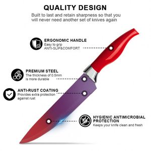 Juego de Cuchillos de Cocina de Alta Calidad de 6 Piezas, Coloridos, para Verduras y Frutas, Aptos para Lavavajillas, Cuchillos de Chef de 8 Pulgadas con Caja de Regalo - Product Image 2