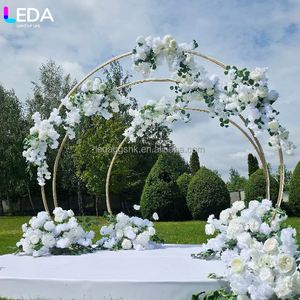 Arco de Metal Redondo LED para Decoración de Bodas y Fiestas, Tamaño Personalizable, Soporte para Colgar Flores en Exteriores - Product Image 3