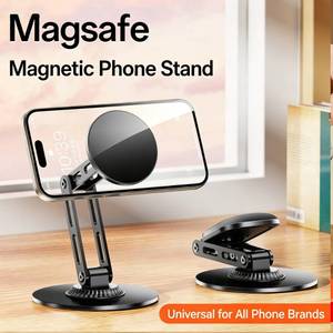 Soporte Magnético Universal de Aleación para Teléfono, Rotación 360°, Base de Silicona Antideslizante, Compatible con la Mayoría de los Teléfonos Móviles, para Juegos y Oficina - Product Image 1