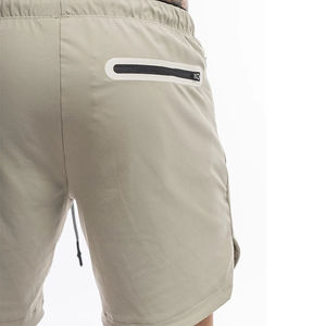 Pantalones cortos de gimnasio para hombre, pantalones cortos deportivos en blanco para correr, pantalones cortos de malla de verano para hombre - Product Image 4