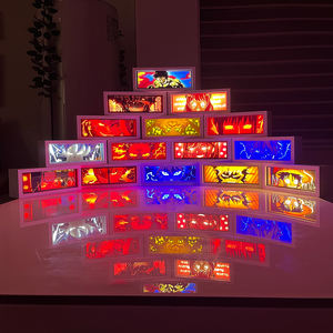 Lampe de nuit en papier sculpté 3D personnalisée Jujutsu Kaisen, boîte à ombre, sculptures en papier, cadre, lampes de <span class=keywords><strong>table</strong></span>, lumière d'ambiance décorative, lampe de bureau - Product Image 2