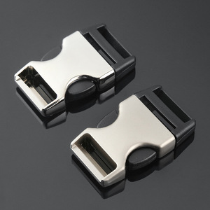 Hebilla deslizante de aleación de zinc plateada ajustable para bolsos, duradera - Product Image 1