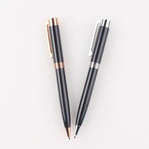 Luxury Shiny Black Metal Ball <b>Pen</b> With OEM Logo Promotional Gift Heavy for VIP Client - Product Image 3