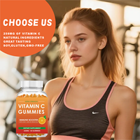 Complément alimentaire pour adultes personnalisé OEM/ODM, gommes à la vitamine C de marque, 250 mg