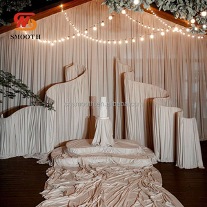 Supporto ad Arco Liscio a Forma di S Viola Scuro per Fondali di Eventi, Decorazioni per Matrimoni e Palcoscenici - Product Image 4