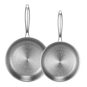 Utensilios de Cocina de Titanio, Sartén <span class=keywords><strong>Antiadherente</strong></span> de Titanio de 5 Capas, Sartén Martillada de Titanio para Cocina - Product Image 1