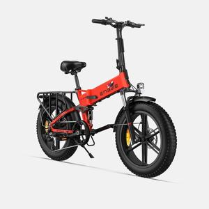 Vélo électrique pliable à pneus larges de 20 pouces, moteur sans balais de 250 W, alliage d'aluminium, vitesse de 25 km/h, batterie au lithium 48 V 13 Ah, suspension intégrale - Product Image 1