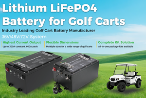 Batterie de chariot de golf au lithium 36V 48V 72V 72Ah 100Ah 105Ah 160Ah 210Ah Kit de conversion avec chargeur - Product Image 2
