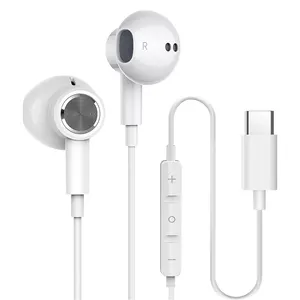 High Quality Type C headset Magnetic USB-C Earbuds Type-C wired Earphones with mic for iphone 15 Google