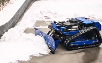 Mesin Pemotong Rumput RF Wholesale dengan Snowblade Robot, Pemotong Rumput Taman dan Bajak Salju, Mesin Pemotong Rumput Remote Control Murah