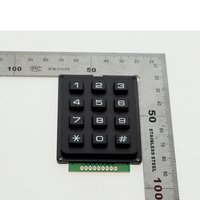 Módulo de Teclado Matricial OKY0272-3 4X3 con 12 Teclas, 43 Teclas de Plástico