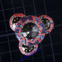 Lampe suspendue turque de décoration, 4 lumières, lustre turc en mosaïque