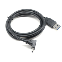 Câble de transfert de données haute vitesse USB Type A mâle droit vers Type C femelle à 90 degrés