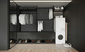 Armoire et mobilier de chambre à coucher sur mesure en bois massif de luxe, durable et moderne avec portes en verre - Product Image 3