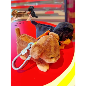 Long Strip Dog Plush Keychain Pendant, Various Styles of Bag Pendants, Plush Toy Keychains, Wholesale for Festival Gifts - Product Image 5