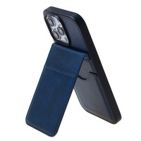 KINGSOUL Lüks Deri Kapaklı Cüzdan ve Kartlık, TPU+PC+Deri Darbeye Dayanıklı Cep Telefonu Kılıfları 14/15 Pro Max için (Ins Tarzı)