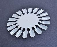 Vente en gros 5pcs Naturel Clair Acrylique Ongles 18 Conseils Affichage Couleur Tableau Pratique Palette Peinture UV Gel Vernis Ongles Outil