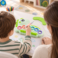 Stylo Magique Dinosaure Lumineux pour Enfants – Jouet Nouveauté de Dessin Invisible et Peinture avec Indication Lumineuse Colorée – Jouet Artistique Éducatif Montessori