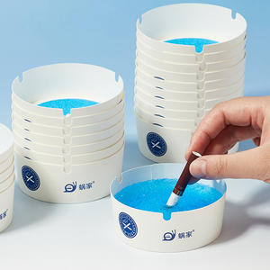 Cendrier en papier gel jetable en gros, qualité commerciale pour hôtel, écologique, portable, sans fumée, pour cigarettes - Product Image 1