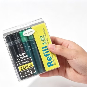 Wholesale Best Price Large Volume Color <b>Ink</b> <b>Refill</b> Set for Refillable Whiteboard Marker Pen - Product Image 2