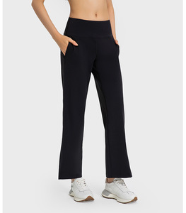 Pantalones de Yoga para Mujer, Estilo Deportivo, Ajustados, de Cintura Alta, con Abertura Lateral, para Fitness - Product Image 5