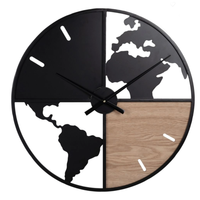 Horloge murale à engrenage mécanique 2022 Beite nouveau Design 65CM horloge murale en bois décorative pour la maison