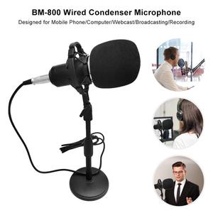 BM 800 Professional Studio Condenser Vocal <strong>Recording</strong> Microphone Kit Mic <strong>Stand</strong> for KTV Karaoke Computer <strong>Recording</strong>-Cardioid Wired - Product Image 4